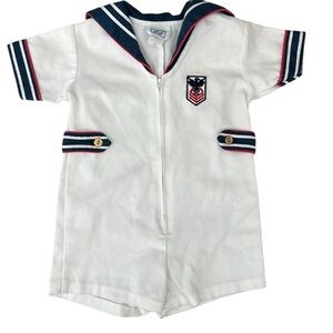 Vintage Nautial Navy Sailor Jumper 18m